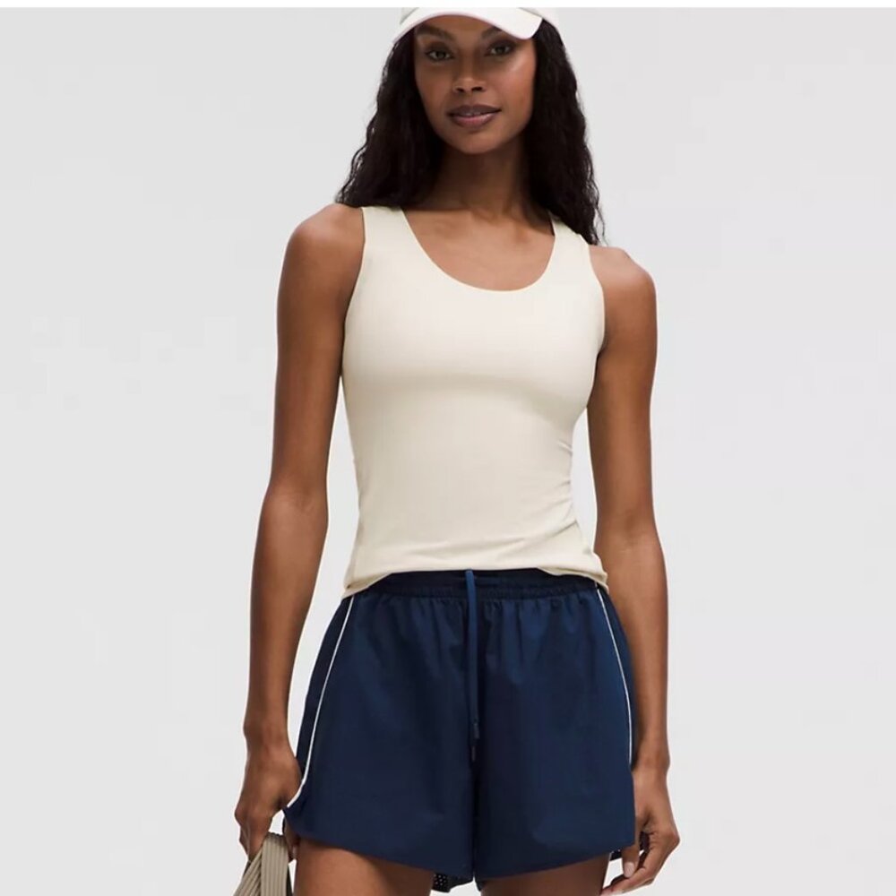 NWT: lululemon Wundermost Ultra-Soft Nulu Scoop-Neck Tank Top, Light Ivory, S